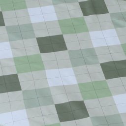 Jogo de Cama Queen 3p Lençol + Fronha Esmeralda Percal 100% Algodão:xadrez Verde - 4