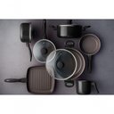 Ver imagem 2 de Jogo de Panelas Antiaderentes 7 Peças Ceramic Life Easy Preta Preto