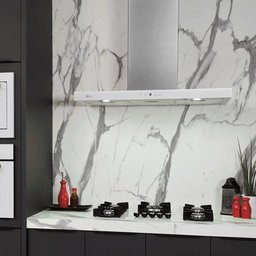 Coifa de Parede Fischer Infinity 90cm com Touch Screen 220v Branco Vidro Temperado 19902(22552) - 5