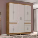 Ver imagem 2 de Guarda Roupa Casal Exellence 2230 Freijó Baunilha - Araplac