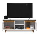 Ver mais imagens de Rack Bancada Flow Branco/freijó - Ej Móveis