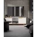 Ver imagem 4 de Rack Bancada Flow Branco/freijó - Ej Móveis