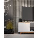 Ver imagem 7 de Rack Bancada Flow Branco/freijó - Ej Móveis