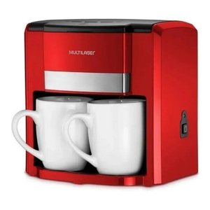 Cafeteira Portátil Multilaser Gourmet Be015 Semi Automática Vermelha de Filtro 220v