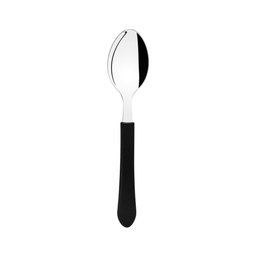 Kit - 12 Colheres de Sobremesa Leme com Lâmina em Aço Inox Cabo Preto Cspbag - Tramontina - 1
