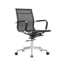 Ver imagem 6 de Kit 8 Cadeiras Escritório Diretor Giratória Aço Cromado Sidney