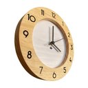 Ver imagem 4 de Relógio de Parede Minimalista Branco com Números 28cm - Uso Madeira