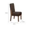 Ver imagem 4 de Conjunto Mesa Sala Jantar 6 Cadeiras 1,35m Eslovenia Amêndoa