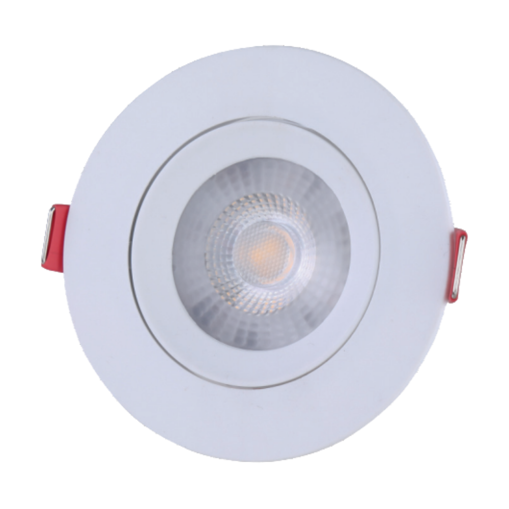 Spot Direcionavel Redondo LED Bivolt Tramontina Amarela Quente 3000K - 7W - 1