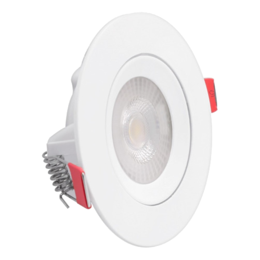 Spot Direcionavel Redondo LED Bivolt Tramontina Amarela Quente 3000K - 7W - 3