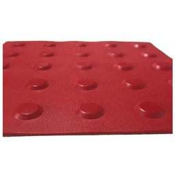 Kit 16 Pçs Piso Tátil Pvc 25x25 Alerta Vermelho - 3