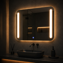 Ver imagem 1 de Espelho Retangular Touch 70x50cm Iluminado Luz LED: 3000k