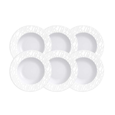 Kit Prato Sobremesa Tramontina Marie em Porcelana Decorada 21 Cm 06 Peças Tramontina