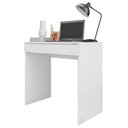Ver imagem 1 de Mesa Escrivaninha Para Notebook Home Office Allexa 80cm com 01 Gaveta Branco - Desk Design