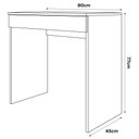 Ver imagem 4 de Mesa Escrivaninha Para Notebook Home Office Allexa 80cm com 01 Gaveta Branco - Desk Design