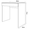 Mesa Escrivaninha Para Notebook Home Office Allexa 80cm com 01 Gaveta Branco - Desk Design - 4