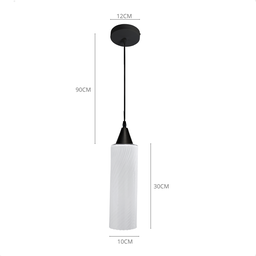 Lustre Pendente Taschibra Anne Branco Leitoso E27 Bivolt Cobre - 6