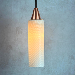 Lustre Pendente Taschibra Anne Branco Leitoso E27 Bivolt Cobre - 5