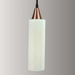 Lustre Pendente Taschibra Anne Branco Leitoso E27 Bivolt Cobre - 4