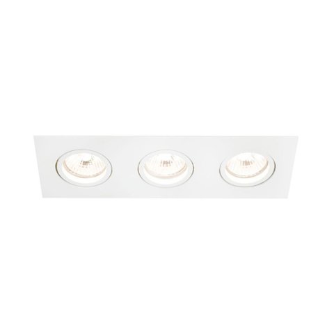 Spot de Embutir Newline Lisse Ii para 3 Lâmpadas Par 30 E27 Bivolt Branco