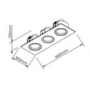 Ver imagem 2 de Spot de Embutir Newline Lisse II para 3 Lâmpadas Par 30 E27 Bivolt Branco