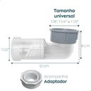 Ver imagem 3 de Sifao Automatico Universal Compacto Antiodor Antiinseto Pia