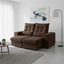 Ver imagem 1 de Sofá Retrátil e Reclinável 1,80m Suede Miami