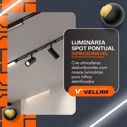 Spot Direcionável Led 12w 48v Trilho Eletrificado Magnético - 8