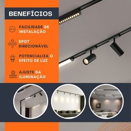 Spot Direcionável Led 12w 48v Trilho Eletrificado Magnético - 2