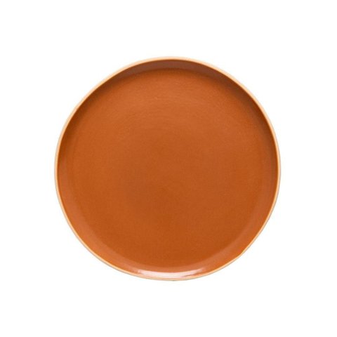 Prato de Sobremesa Copa e Cia Vivant em Cerâmica Terracota