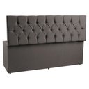 Ver imagem 3 de Calçadeira Recamier Baú Queen 1,60m Madrid Suede - Pallazio - Cinza