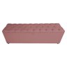 Recamier Puff Baú Casal 1,50 Veludo Vinho Ws Mobilia Roxo - 1