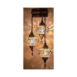 Lustre de Mosaico Turco Autêntico - MQTF52 - 2