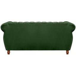 Sofá Chesterfield 3 Lugares Realeza Vintage Retrô Veludo Verde - 4 Sofá Chesterfield 3 Lugares Realeza Vintage Retrô Veludo Verde - 4