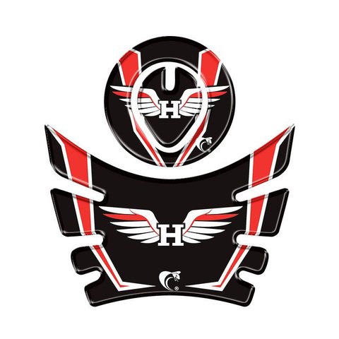 Kit Adesivo Protetor de Tanque Moto Bros até 2015 Vermelho