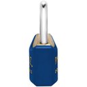Ver imagem 6 de Cadeado Pequeno 20mm Haste Curta Latão Maciço Azul com Chave | Papaiz | Kit 03 Un