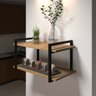 Nicho Duplo Prateleira Industrial Decoração - Sala Quarto Cozinha Escritório 63x35cm - 1