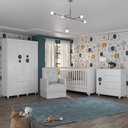 Ver imagem 1 de Quarto Completo com Colchão e Poltrona de Amamentação Pimpolho Multimóveis Mp4097 Branco