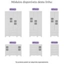 Ver imagem 6 de Guarda-roupa Infantil 122cm com Vidro 4 Portas e 2 Gavetas Luna Multimóveis Mp4413 Branco