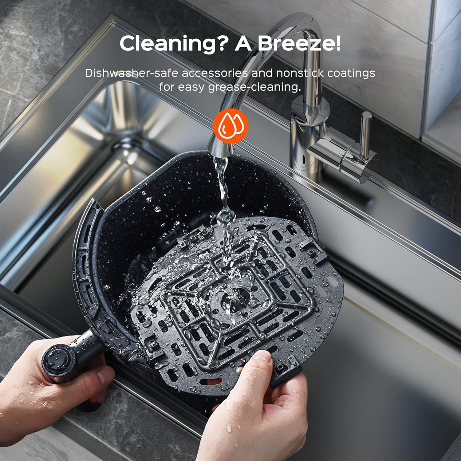 Dreo Air Fryer Dr-kaf002 Ar de 37º até 232º Preta - 10