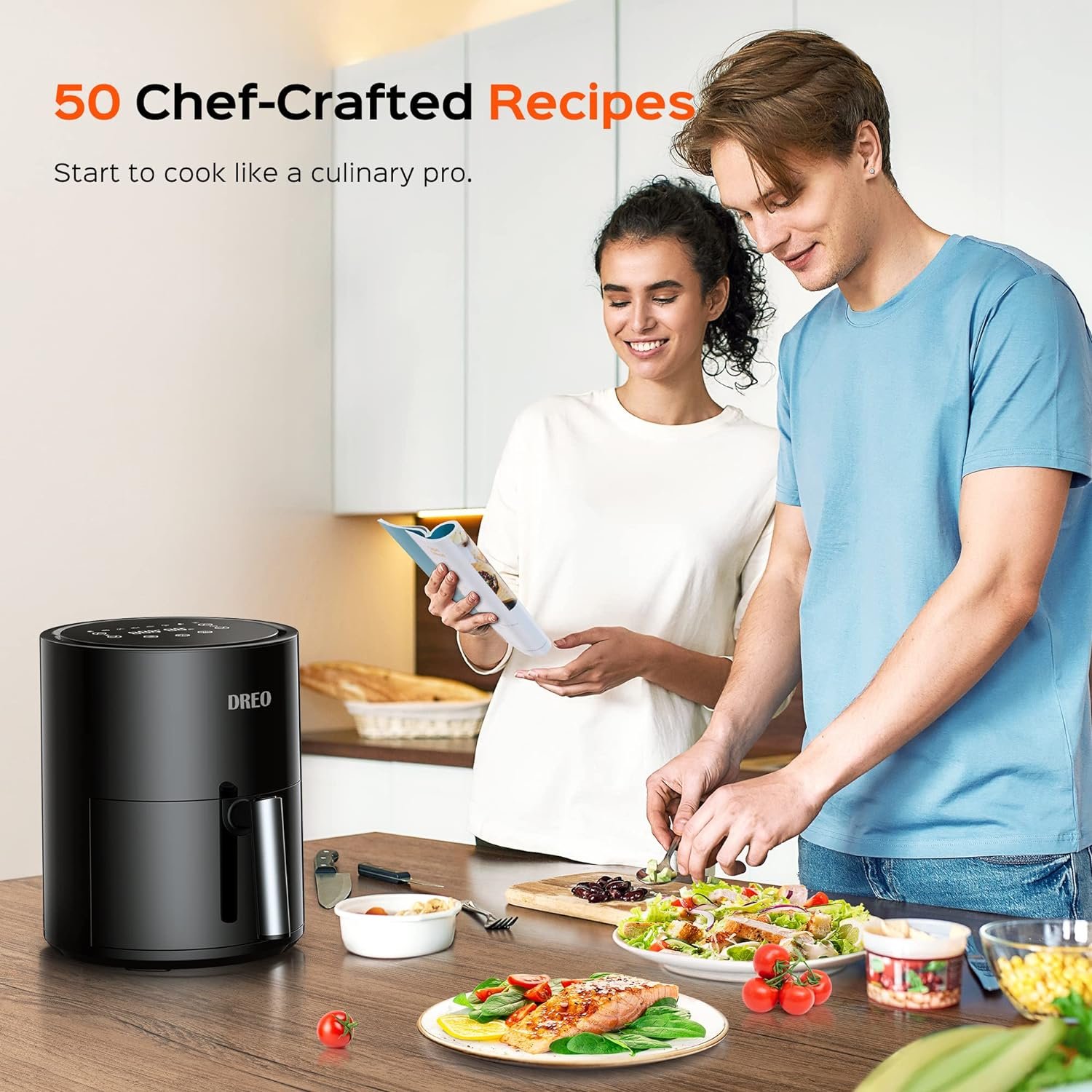 Dreo Air Fryer Dr-kaf002 Ar de 37º até 232º Preta - 6