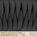 Ver imagem 2 de 7 Cadeiras Atenas Tricô Náutico e Alumínio Proteção Uv Preta Preto