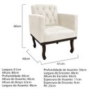 Ver imagem 6 de Kit Diva Recamier Diana 160cm Lado Esquerdo e 01 Poltrona Classic Corano - Doce Sonho Móveis RECAMIE