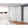 Guarda Roupa Canto Modulado 4 Portas 2 Gavetas Branco - 2