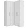 Guarda Roupa Canto Modulado 4 Portas 2 Gavetas Branco - 1