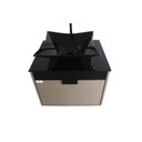 Ver imagem 4 de Gabinete Armário Banheiro 40cm Cuba Quadrada Preta