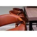 Ver imagem 7 de Kit 2 Banquetas para Cozinha Giratórias Base de Madeira com Apoio Nicole Marrom