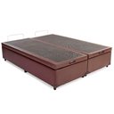 Ver imagem 3 de Cama Box Baú King Bipartido Sintético Sereneprime Marrom 192x203x44