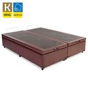 Ver imagem 4 de Cama Box Baú King Bipartido Sintético Sereneprime Marrom 192x203x44