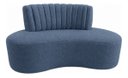 Ver imagem 2 de Sofá Orgânico Curvo Luxo Mavie 180cm Sala Linho Azul